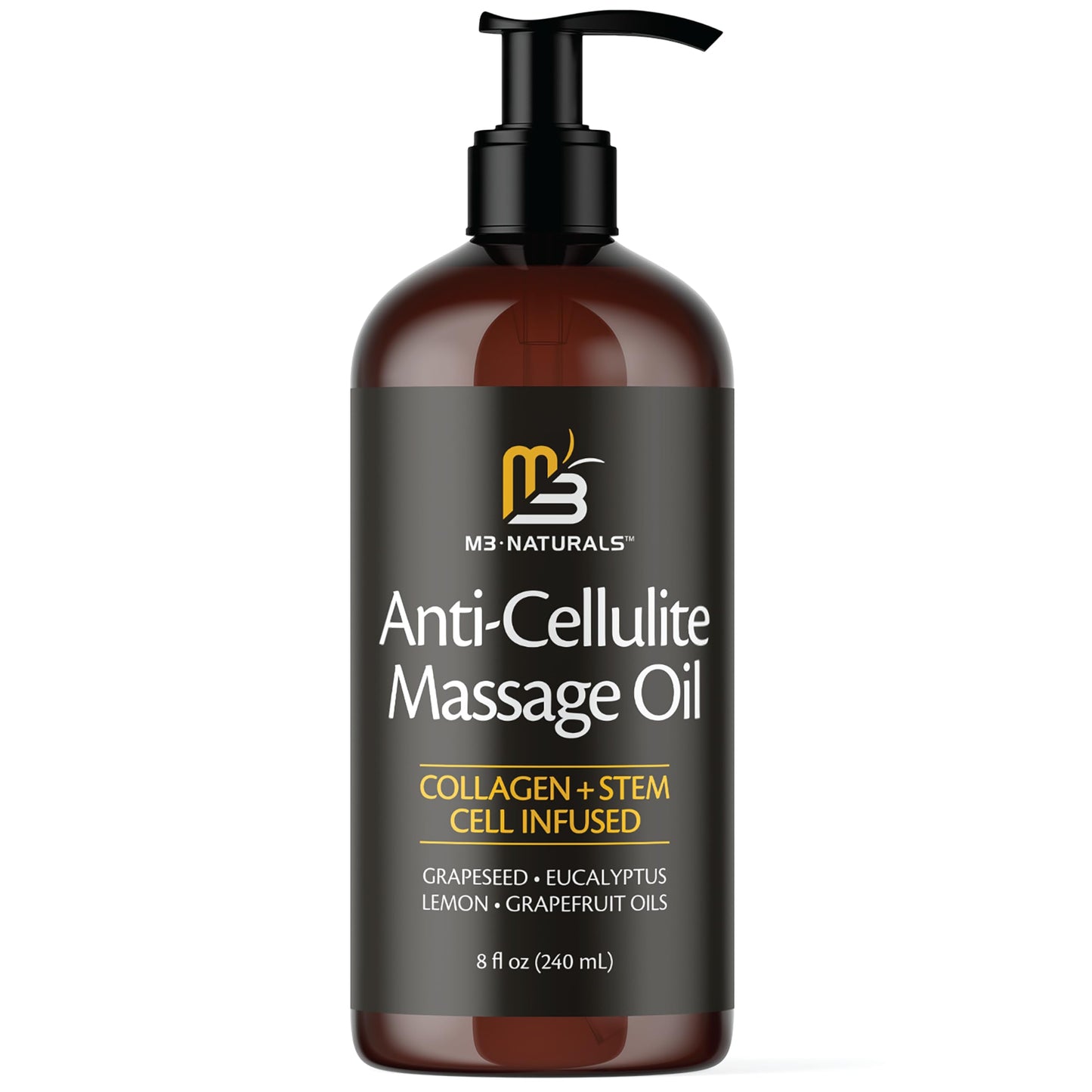 M3 Naturals Anti-Cellulite Massage Oil Size: 8 FL OZ / 240 ml