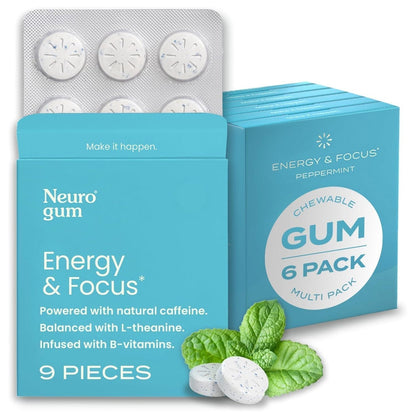 Neuro Energy & Focus Gum (Peppermint)-Shop