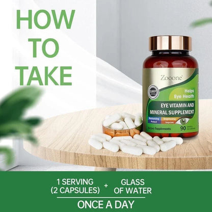 Zooone Lutein and Zeaxanthin Eye Vitamins Support Eye Health 90 Capsules