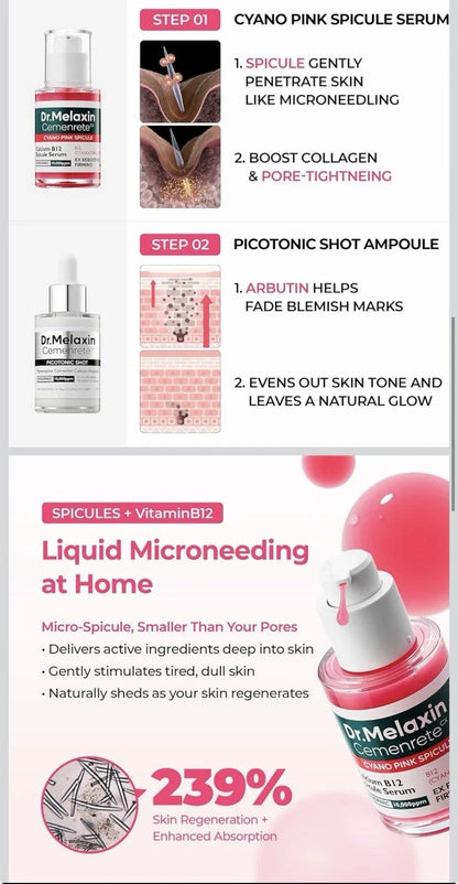 DR. MELAXIN CEMENRETE CYANO PINK SPICULE CREAM 30ml -Shop