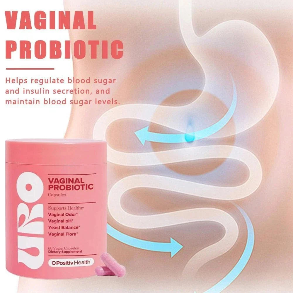 URO Vaginal Probiotics for Women – Supports pH Balance with Prebiotics & Lactoba