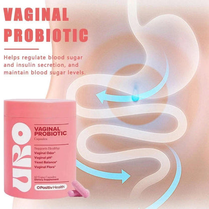 URO Vaginal Probiotics for Women – Supports pH Balance with Prebiotics & Lactoba