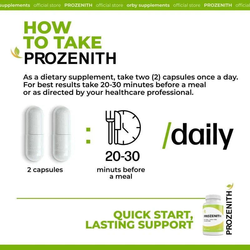 Prozenith - 2 Caps/Day Advanced BHB Formula - Natural Healthcare Supplement