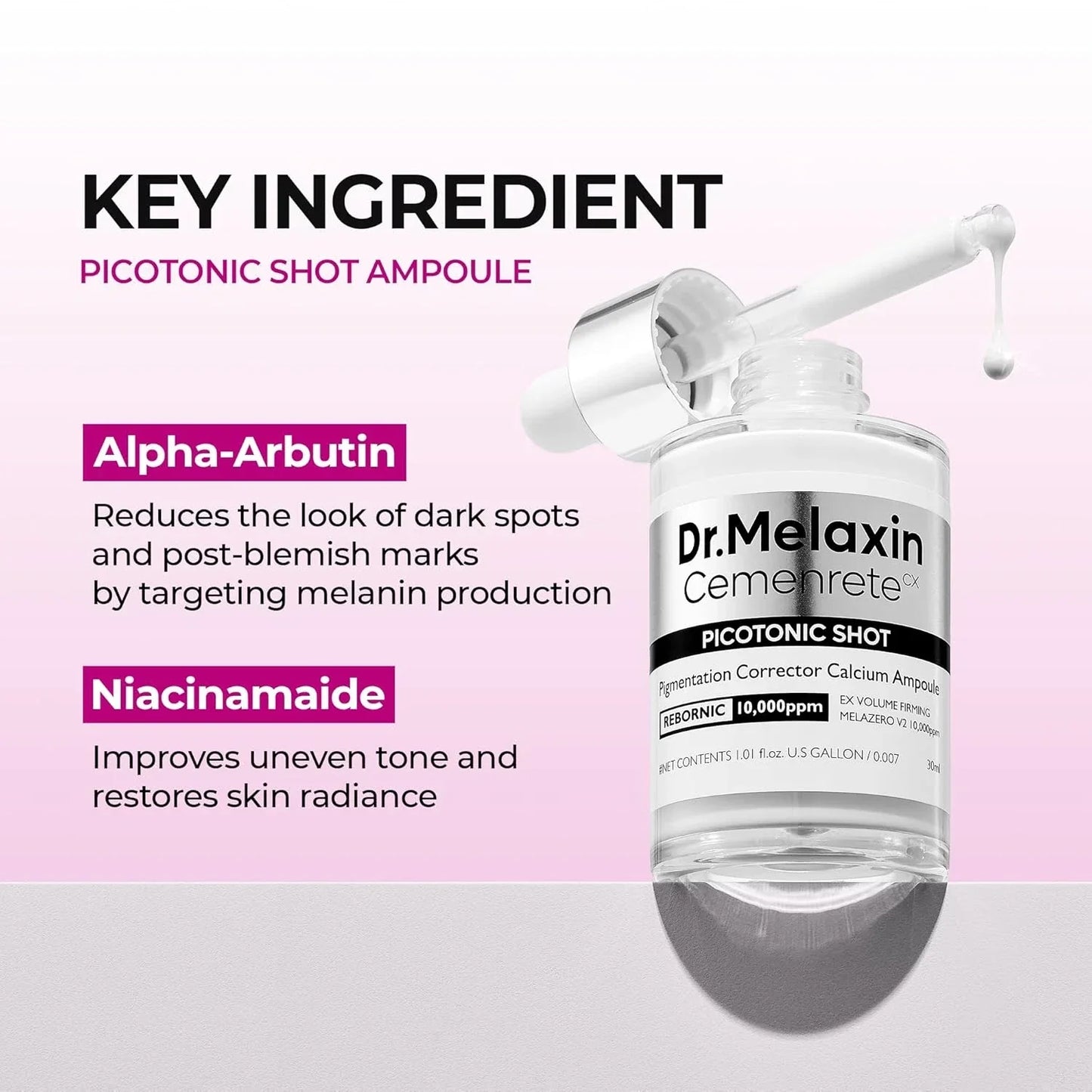 Dr.Melaxin Cemenrete Picotonic Shot Calcium Serum for Firming Density collagen s-Shop