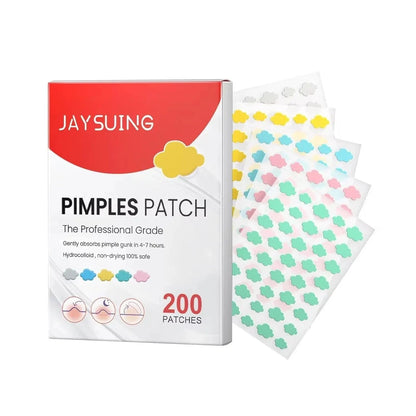 Pimple Patches for Face, 200 Pcs in 5 Sizes & Colors, Hydrocolloid Acne Treatmen-Shop