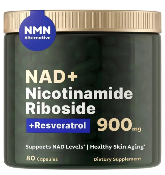NAD+ Supplement for Anti-Aging Energy Focus & Nicotinamide Riboside Resveratrol-Shop