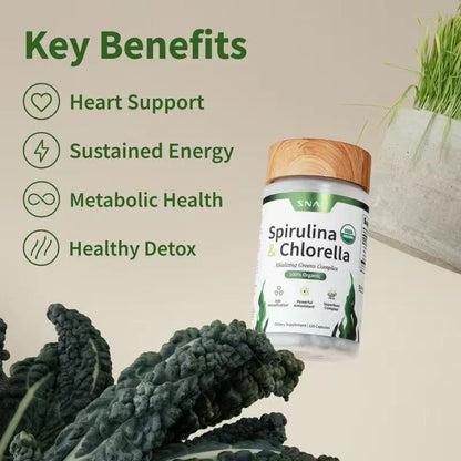Gut Health & Spirulina Chlorella Bundle –Digestive, Detox & Antioxidant Support