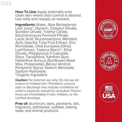 URO Intimate Whole Body Deodorant Cream – Dermatologist Tested Aluminum-Free 3oz-Shop