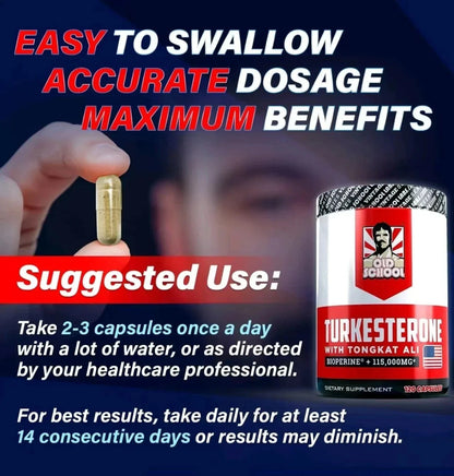 NEW Turkesterone120 Capsules - Non-GMO & Gluten Free Supplement-Shop