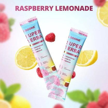 Super Yerba | Yerba Mate Instant Tea Powder |  RASPBERRY LEMONADE Flavor | 30 Se