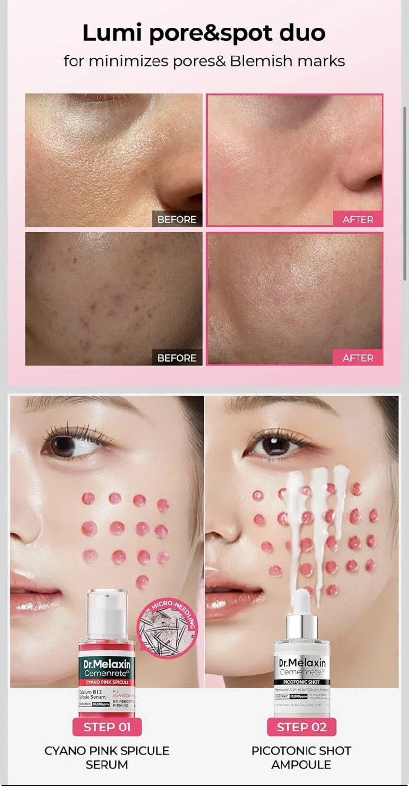 DR. MELAXIN CEMENRETE CYANO PINK SPICULE CREAM 30ml -Shop