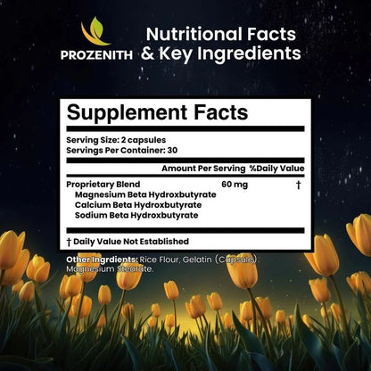 Prozenith - 2 Caps/Day Advanced BHB Formula - Natural Healthcare Supplement