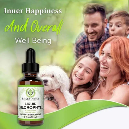 Benevolent Chlorophyll Liquid Drops Organic Detox & Immune Support, 2 Oz Drops