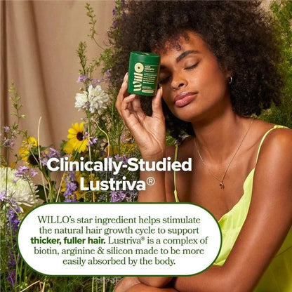 WILLO Hair Growth Support for Women - Supports Thicker, Fuller Hair & Healthy Ha-Shop