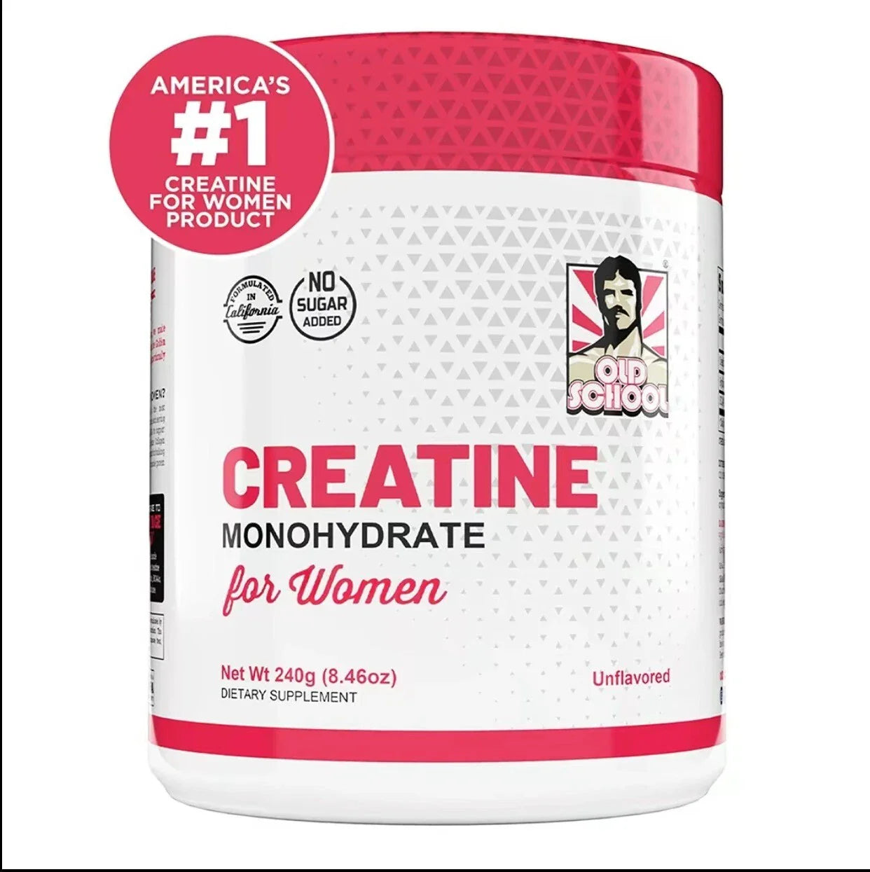 Old School Labs® Creatine Monohydrate for Women – 240g (30 Servings)