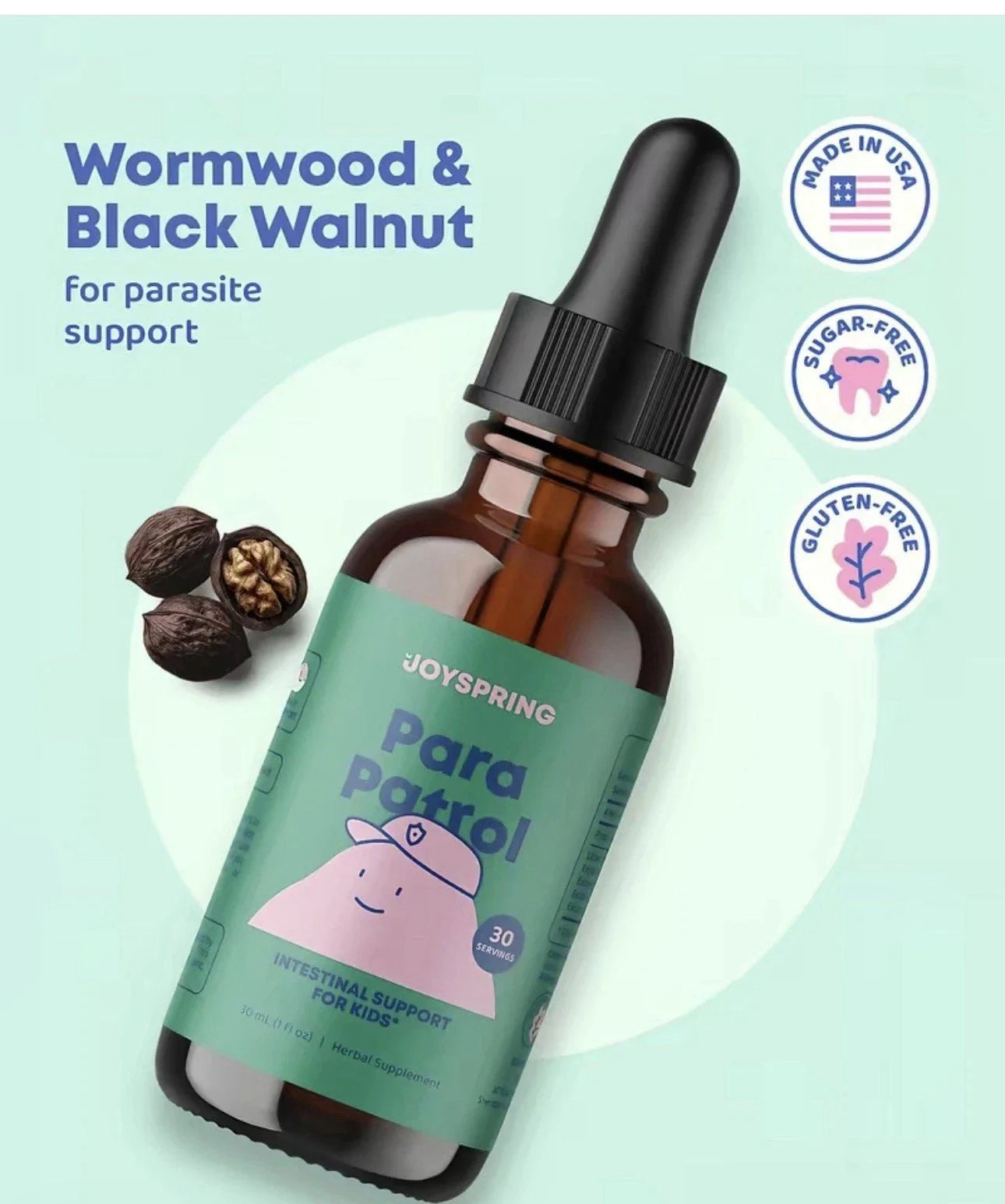 JoySpring Kids' Liquid Cleanse – Natural Digestive Health Support - 1 oz-Shop